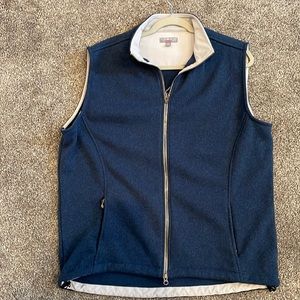 Peter Millar navy fleece vest
